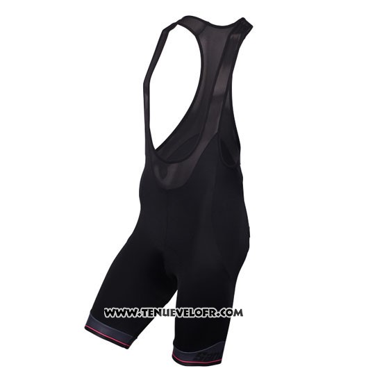 2016 Maillot Ciclismo Giro D'italie Noir et Rouge Manches Courtes et Cuissard